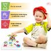 Jucarie educativa si interactiva stem, set de constructie puzzle din abs cu bormasina pentru inginer