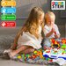 Jucarie educativa si interactiva stem, set de constructie puzzle din abs cu bormasina pentru inginer