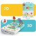 Jucarie educativa si interactiva stem, set de constructie puzzle din abs cu bormasina pentru inginer